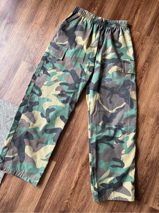 Pants - Heavy Canvas Camp Print Cargo Pants XS/s